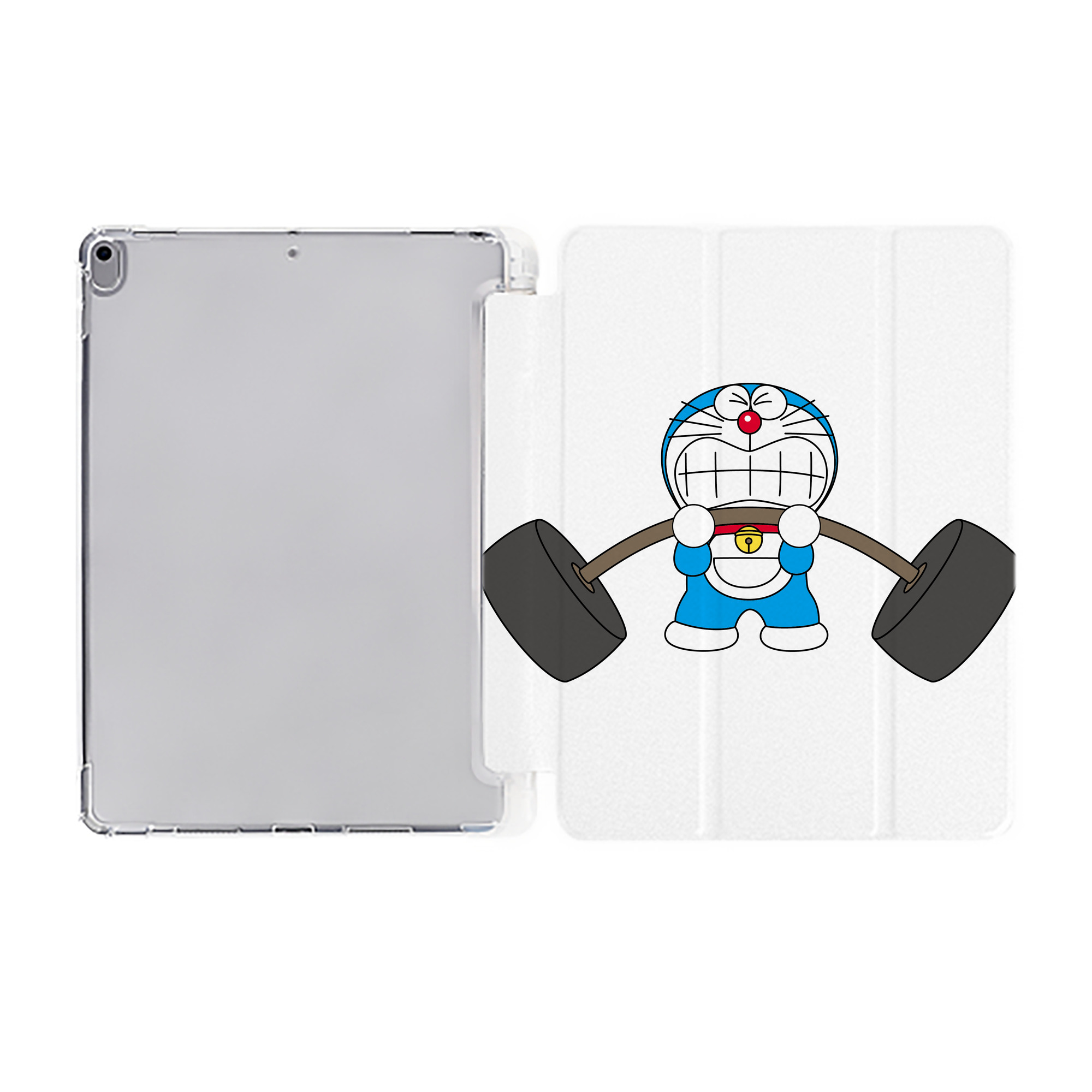 （画像用） ドラえもん Doraemon IPad ケース ペン収納付き 三つ折りスタンド PUレザー×シリコン 対応機種9.5/10.5/10.9インチ